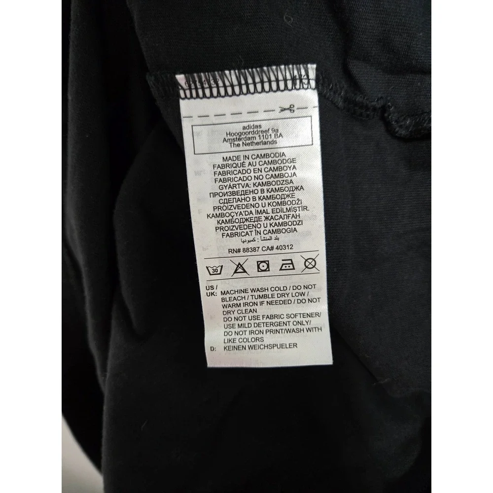 Adidas Mens Long‎ Sleeve T-Shirt Black NYC Graphic Artist TTK Loose Fit XL - Picture 6 of 7